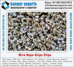 Wire Rope Clamps manufacturers exporters in India Ludhiana https://www.kanwarexports.com +91-9815547872